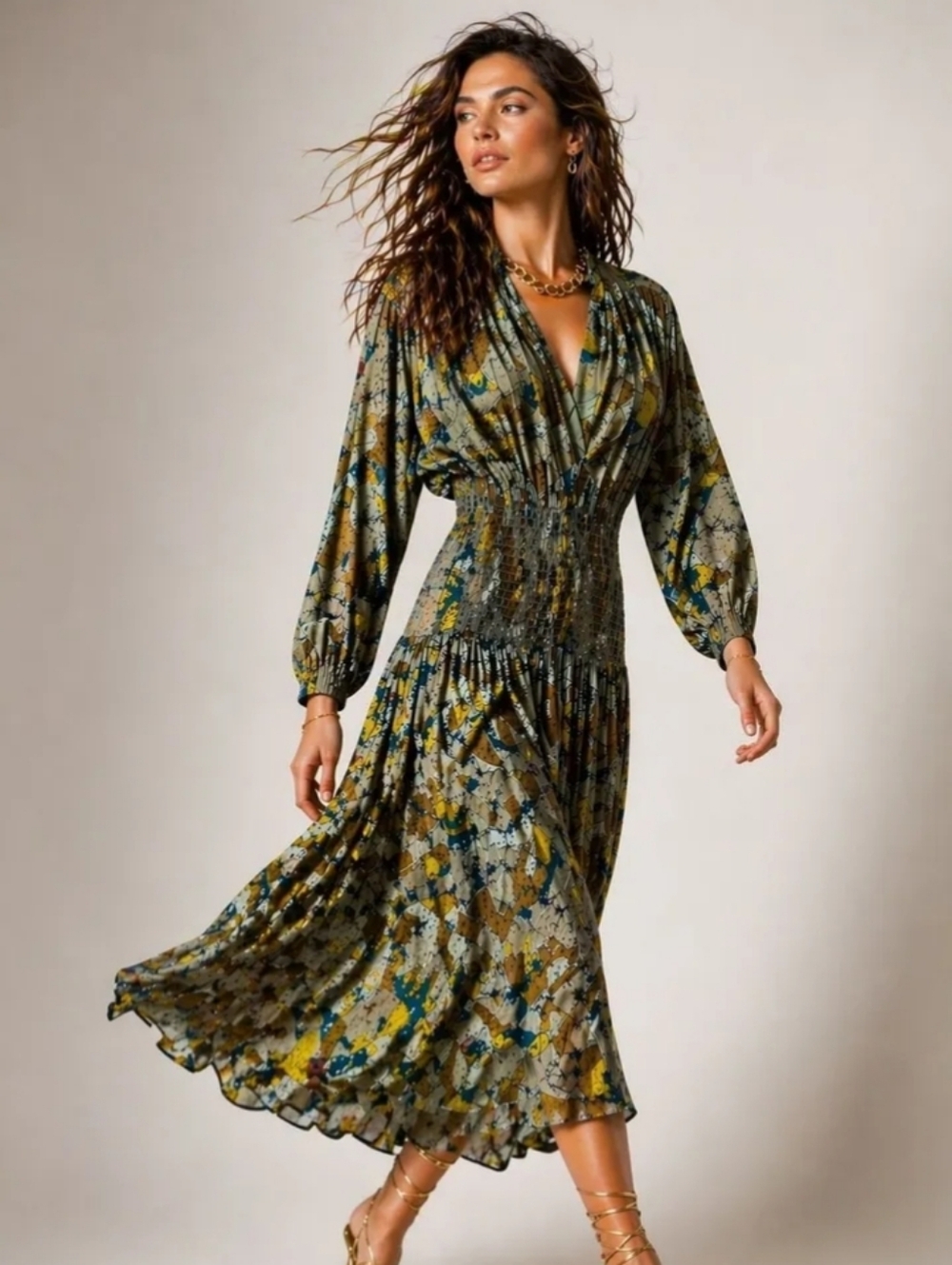 Nicole Miller Abstract Print Dress
